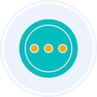 More free Glyph Two Colour Circle Icon vector