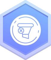 Clear Polygon Icon vector