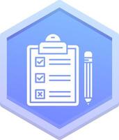 Task Polygon Icon vector