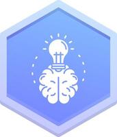 Brainstroming Polygon Icon vector
