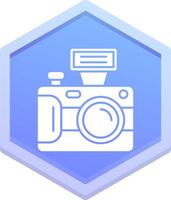 Camera Polygon Icon vector