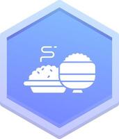 Meal Polygon Icon vector