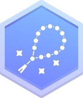 Beads Polygon Icon vector