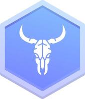 Bull skull Polygon Icon vector