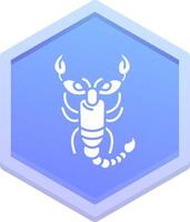 Scorpion Polygon Icon vector