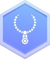 Necklace Polygon Icon vector