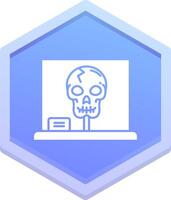 Skull Polygon Icon vector