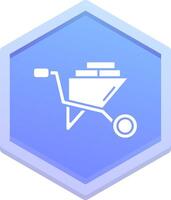 Cart Polygon Icon vector