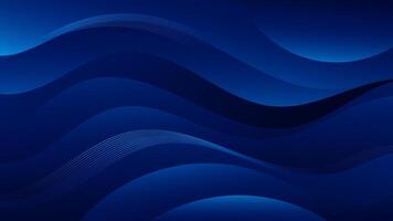 Abstract dark blue Background with Wavy Shapes. flowing and curvy shapes. This asset is suitable for website backgrounds, flyers, posters, and digital art projects. vector