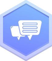 Message Polygon Icon vector