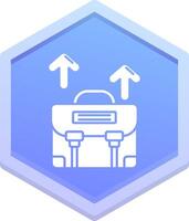 Career path Polygon Icon vector