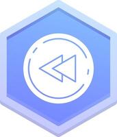 Fast forward Polygon Icon vector