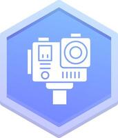 Action camera Polygon Icon vector