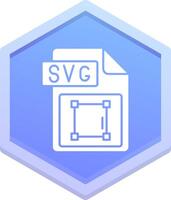 Svg file format Polygon Icon vector