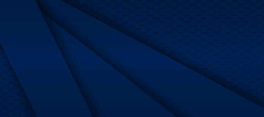 blue hexagon material modern background