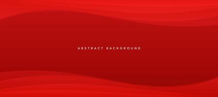 Red gradient curve geometric abstract background vector