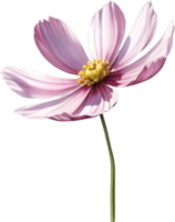 AI generated Watercolor painting of a Cosmos flower. png