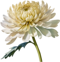 AI generated Watercolor painting of a Chrysanthemum flower. png