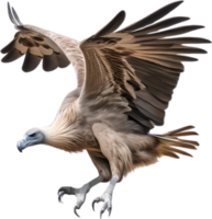 AI generated Griffon Vulture. Close-up colored-pencil sketch of a Griffon Vulture, Gyps fulvus. png