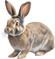 AI generated Rabbit. Close-up colored pencil sketch of Rabbit. png