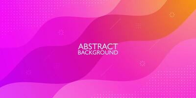 Abstract colorful bright pink orange gradient illustration background with simple wave pattern. Cool and smart design. Eps10 vector