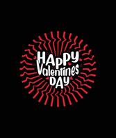Vector typography happy valentines day t-shirt design, valentine's day illustration