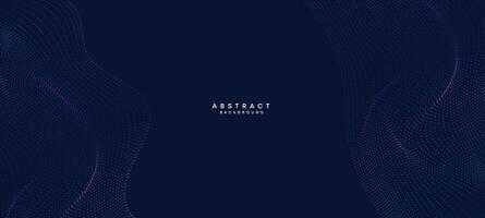 Abstract Blue, Green Gradient Flowing Dot Waving Particle geometric Technology Background. Digital Futuristic Purple, Pink Gradient Dotted Wave. Concept For Science, Music cover, website, header vector