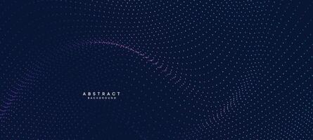 Abstract Blue, Green Gradient Flowing Dot Waving Particle geometric Technology Background. Digital Futuristic Purple, Pink Gradient Dotted Wave. Concept For Science, Music cover, website, header vector