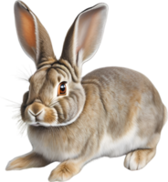 AI generated Rabbit. Close-up colored pencil sketch of Rabbit. png