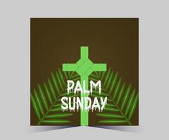 palm sunday vector illustration