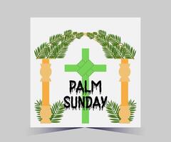 palm sunday vector illustration