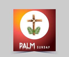 palm sunday vector illustration