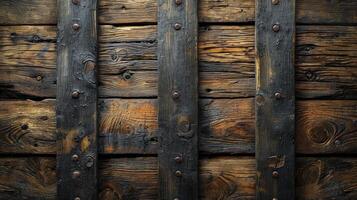 ai generado paleta madera da un rústico sensación con un áspero textura. madera antecedentes. foto