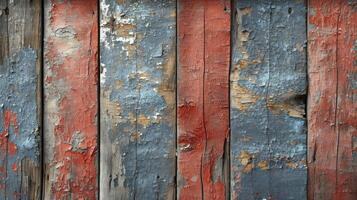 AI generated Timeworn wood planks, each bearing the unique charm of cracks and alluring wood fibers. Old wood background. photo