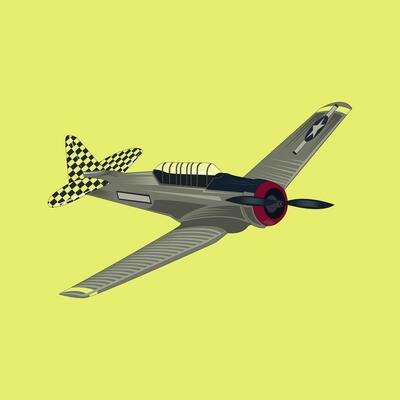military aircraft Vector Illustration