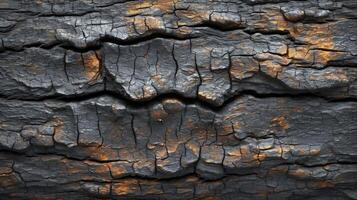 AI generated Old wooden background with interesting cracks and wood grain. top view. photo