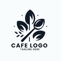 Coffee cafe restaurant location place concept symbol logo design vector