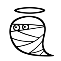 Ghost mummy element icon png