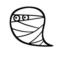 Ghost mummy element icon png