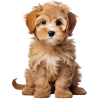 AI generated Cute dog posing with transparent background   Generative AI png