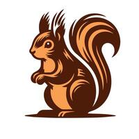 Cute squirrel cartoon vector Vintage t sahirt Design