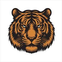 Tiger head vector illustration Logo tiger t shirt design