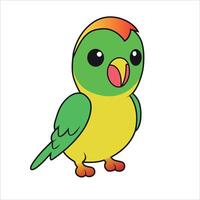 True parrot Birds vector