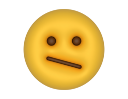 een 3d verveeld emoji Aan een transparant achtergrond png