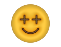 a 3d Smile Face Emoji on a transparent background png