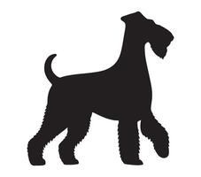 Vector graphic of airedale terrier.