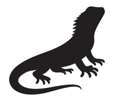 Agama lizard vector. Agama lizard vector icon in flat style.