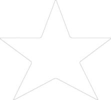 Star icon  outline silhouette vector