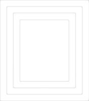 Square  outline silhouette vector