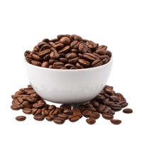 AI generated Generative AI Nutritious Brown Beans Presented in a White Bowl png